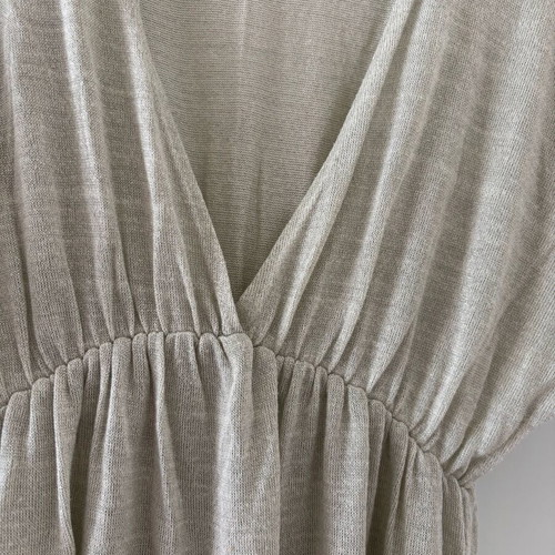 Blouse with gold thread used, silver, small-medium