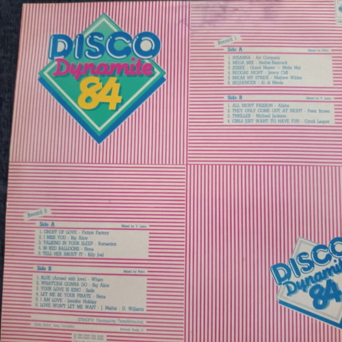 Disco Dynamite 84 Italo Disco vinyl like new, electronic genre
