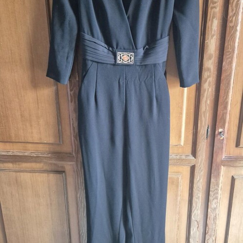 Elisabetta Franchi black one-piece jumpsuit like new