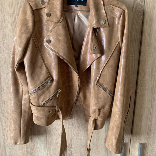 Echo leather Capsule spring jacket like new, brown