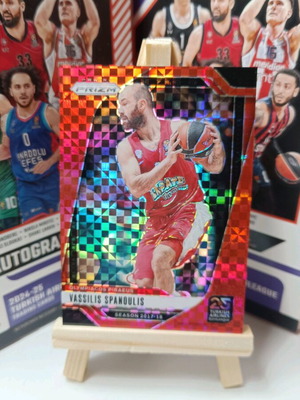 Spanoulis Prizm card like new Panini Euroleague Olympiakos