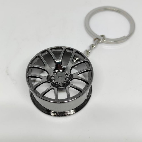 Car Wheel Keychain Gunmetal like new
