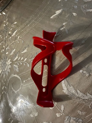 Water Bottle Holder for Bicycle like new, red