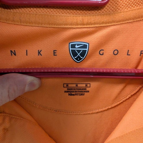 Nike Golf Polo Shirt like new, orange, sizes M L