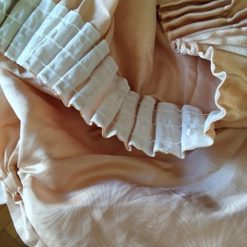 Curtain lamé Balou 2.15x1.50 m, like new, champagne color