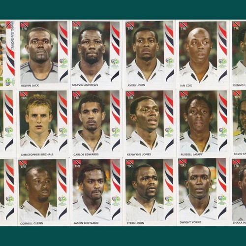 Panini World Cup 2006 Complete Set Team Trinidad and Tobago