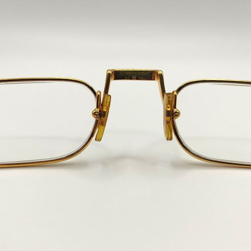 Cartier Vintage Demi Lune Gold Lacquer 22kt Glasses Used