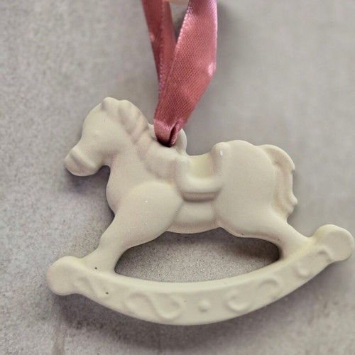 Decorative clay rocking horse new, handmade, various colors
