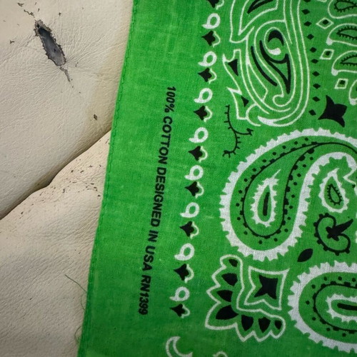 Bandana new in lettuce green color made of 100% cotton