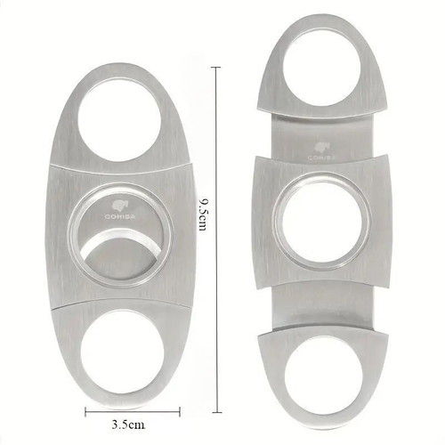 Cohiba Luxury Double Blade Stainless Steel Cigar Cutter in Box