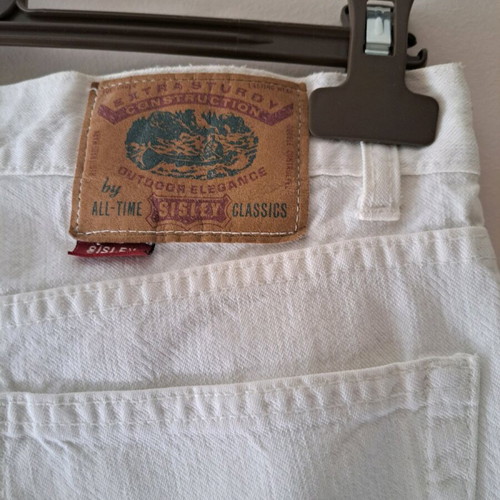 Jean pants Sisley white like new, size XS