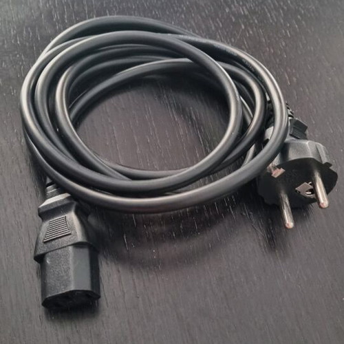 Power supply cables for PC new, black 0.75mm, set of 2
