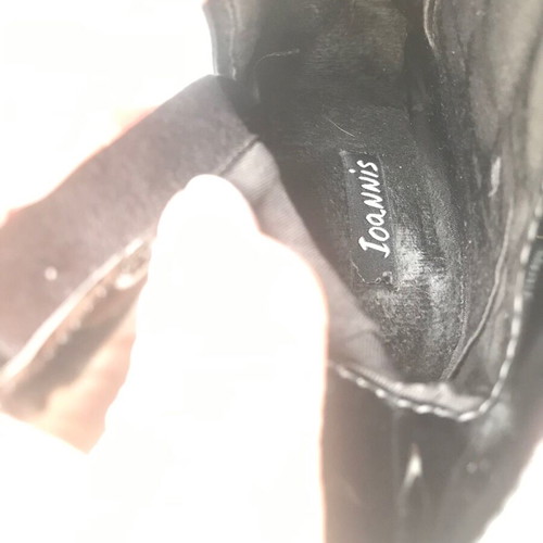 Ioannis high black boots like new, patent leather, size 40