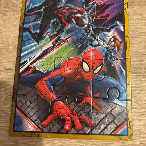 Clementoni Marvel Spider-Man 4 in 1 kids puzzle used
