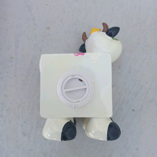 Children's cow piggy bank like new