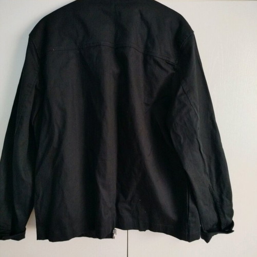 Zara black thin jacket with zipper like new, size M
