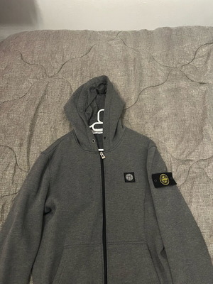 Stone Island grey full zip jacket used, size L