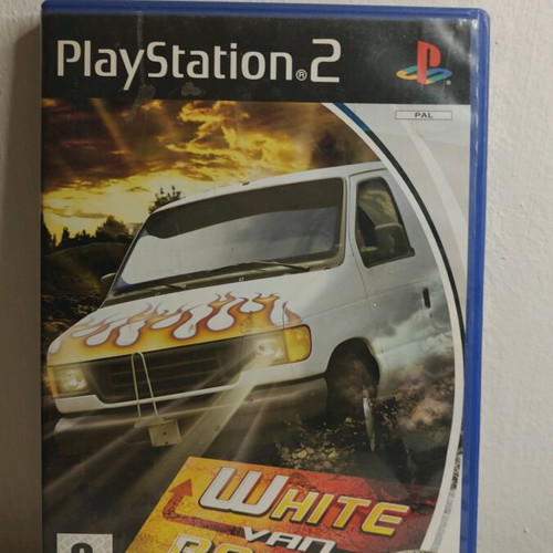 White Van Racer PlayStation 2 (PS2) used arcade racing game