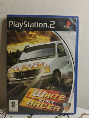 White Van Racer PlayStation 2 (PS2) used arcade racing game