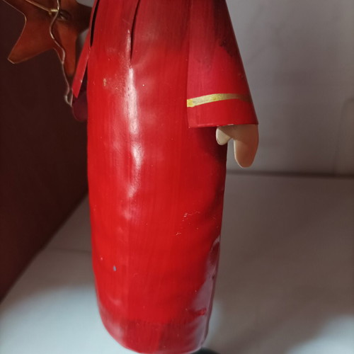 Τσιγκινο ξωτικό vintage χειροποίητο με ελατήριο, περίπου 1990