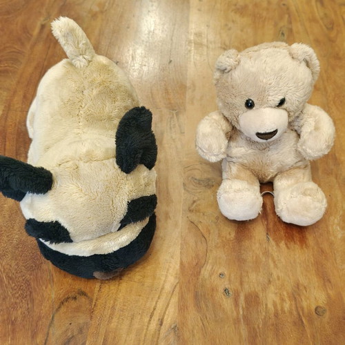 Minifeet plush toys used, set of 2 brown color