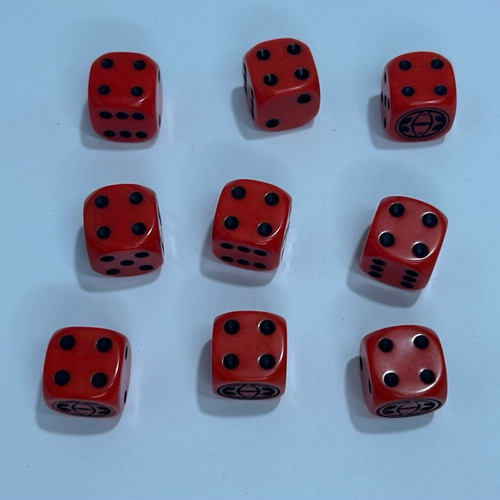 Combat Hex 2004 Sabertooth Games Dice pack of 9 like new