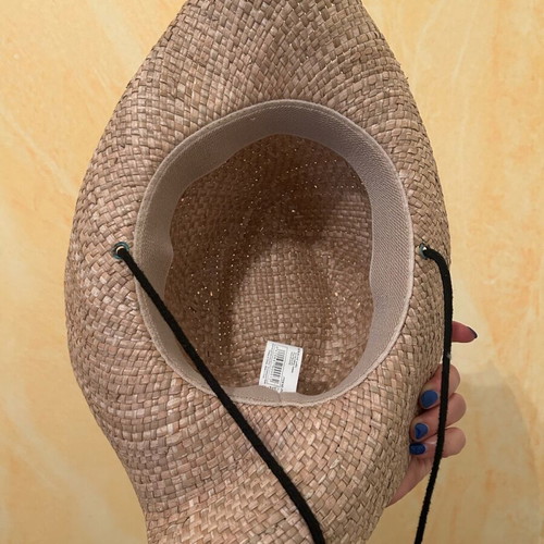 Straw pirate hat like new, beige, size S
