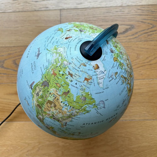 Orion Globe 30" rotating with LED light blue Tecnodidattica like new