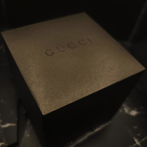 Gucci 100M G-Frame men's Swiss Quartz watch full set