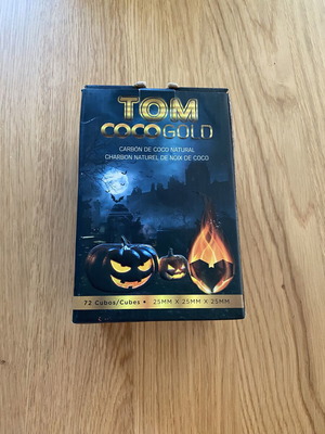 Tom Coco Gold natural hookah charcoal, like new, 70 pieces