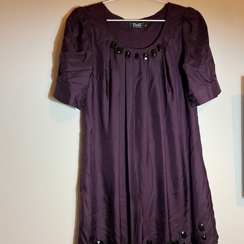 Dolce & Gabbana dress used, vintage winter, purple
