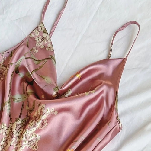 Satin pajamas set XL like new, pink, 2 pieces