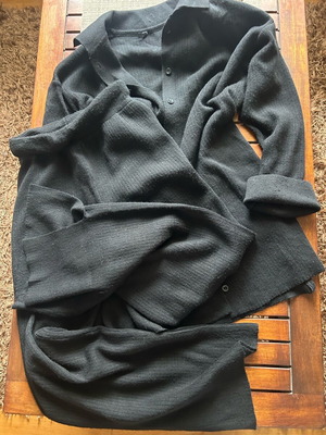Knitted jacket and pants set like new, black