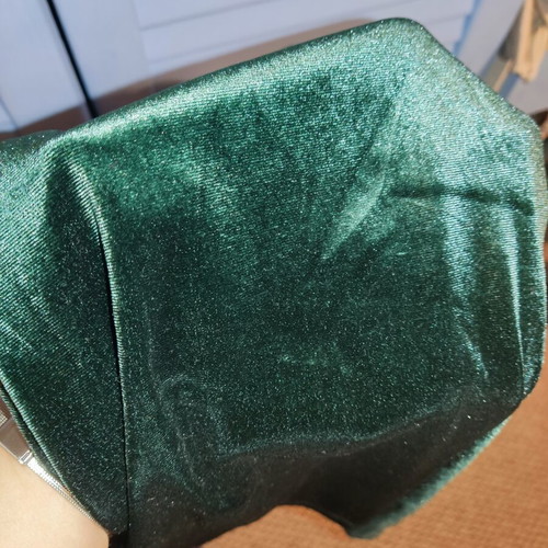 Velour skirt Celestino like new, green, mini with elastic waist, XL