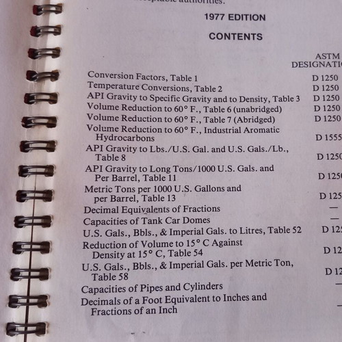 Petroleum Handbook book used, Chas. Martin Inspectors of Petroleum Inc, 1977
