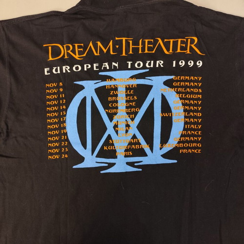 Dream Theater European Tour 1999 T-shirt XL used, progressive metal