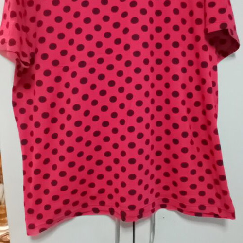 Women's polka dot blouse 2XL made in Greece, 100% cotton, new
