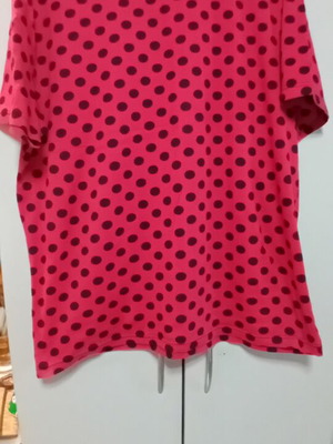 Women's polka dot blouse 2XL made in Greece, 100% cotton, new