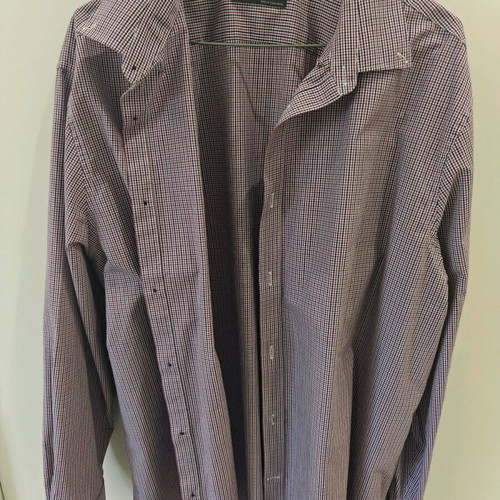 Marks & Spencer Regular Fit checked men's shirt used, size XL