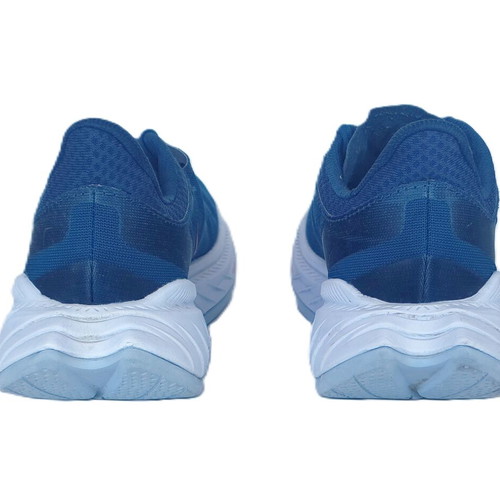 Hoka One One Carbon X 2 sports shoes used, blue and white