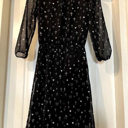 Bershka dresses like new, 2 pieces with transparent 3/4 sleeve