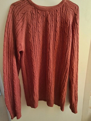 Pink Woman sweater brown like new, size XL