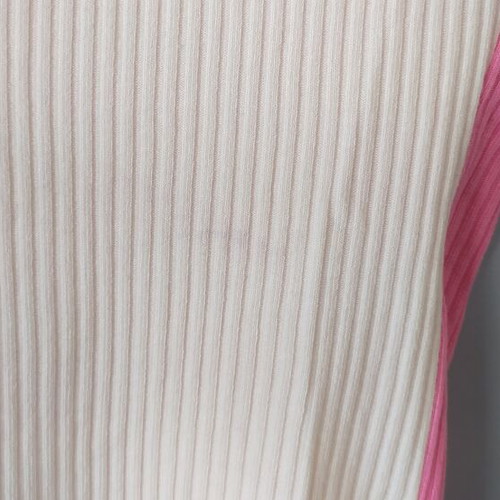 Zara Ribbed Polo Mini Dress used, size S, cream and pink