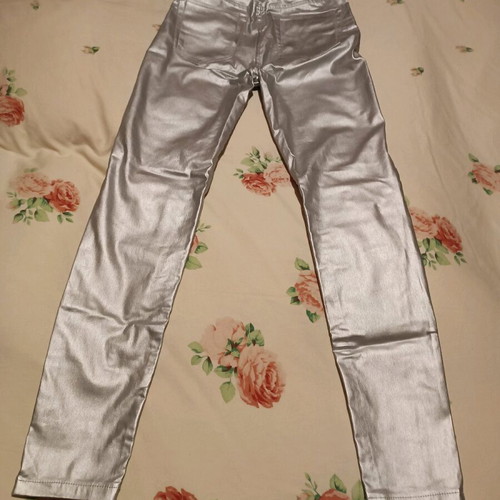 Silver Pull & Bear pants like new, five-pocket, skinny fit