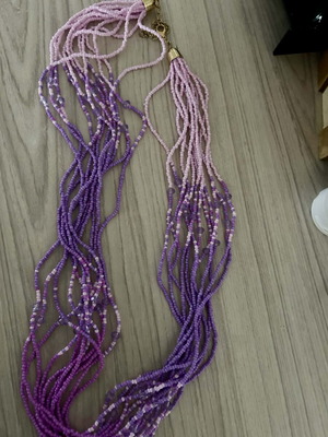 Women's necklace new, purple