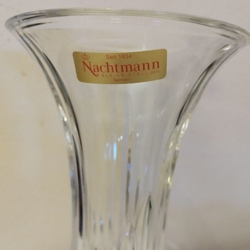 Nachtmann crystal vase Saphir series 18cm like new