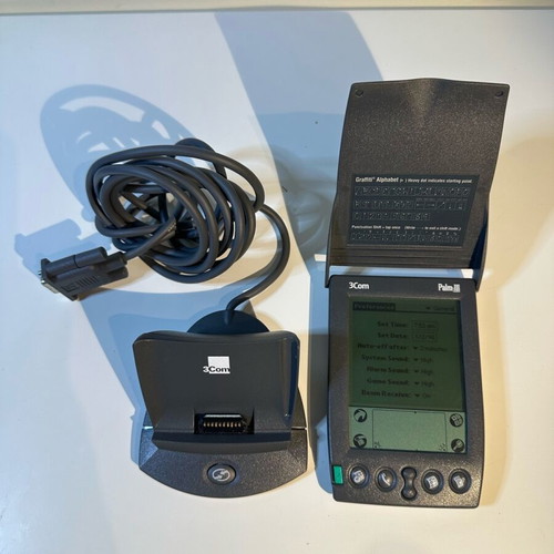 Palm III 3Com used handheld organizer with touchscreen and stylus
