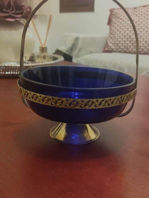 Vintage glass fondantier used