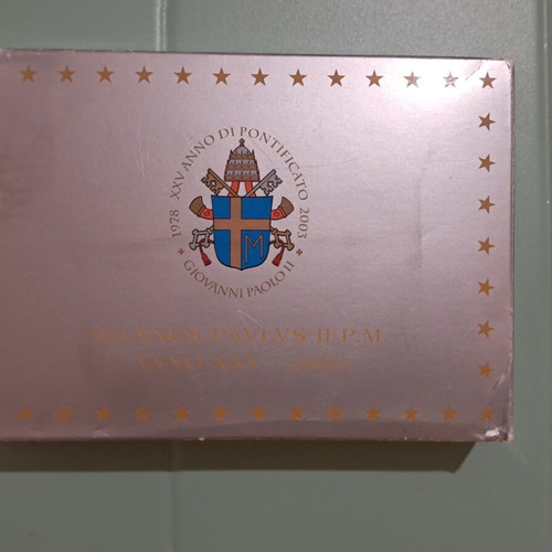 Vatican 2003 Euro Proof Set with Silver Medal mint condition