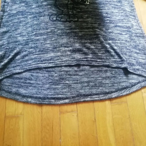 Peanuts Snoopy gray melange blouse used, one size with sequins